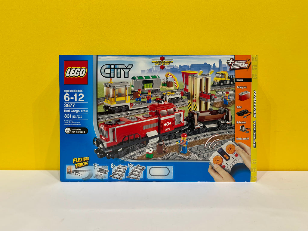 3677 Red Cargo Train