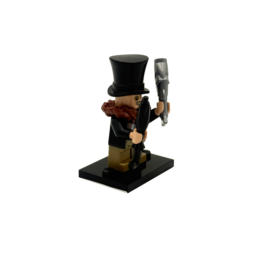 sh0887 The Penguin - Reddish Brown Fur Collar, Dark Tan Waistcoat and Legs